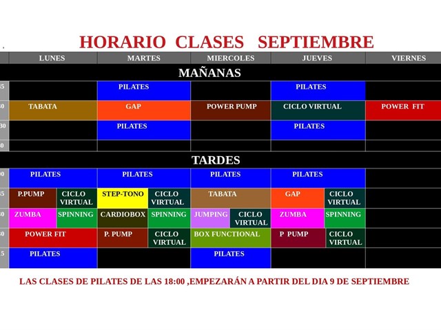 HORARIO 2024/25