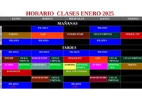 Horario clases 2025